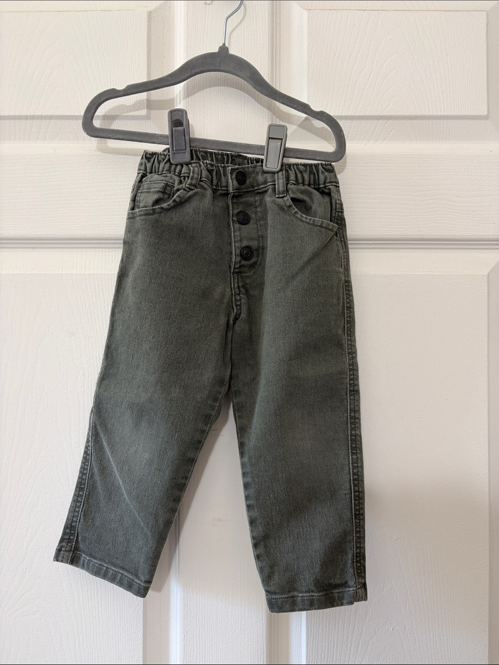 Easy Peasy 2T olive green pants